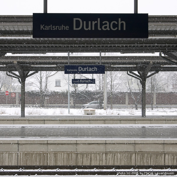 Snow at Durlach Bhf